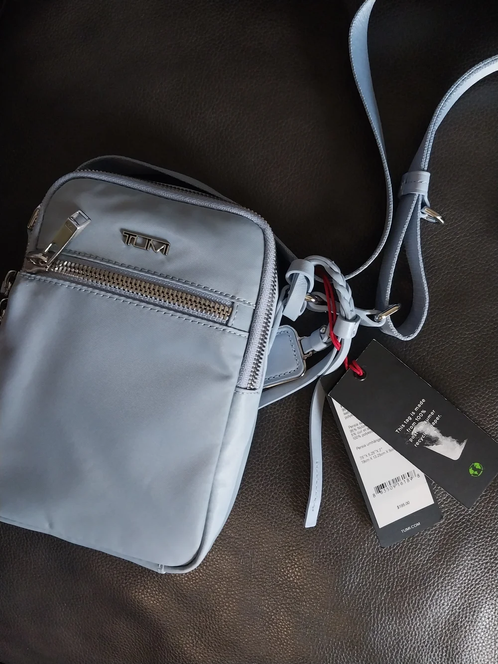 Tumi Pale Blue Unisex Crossbody Messenger Bag
